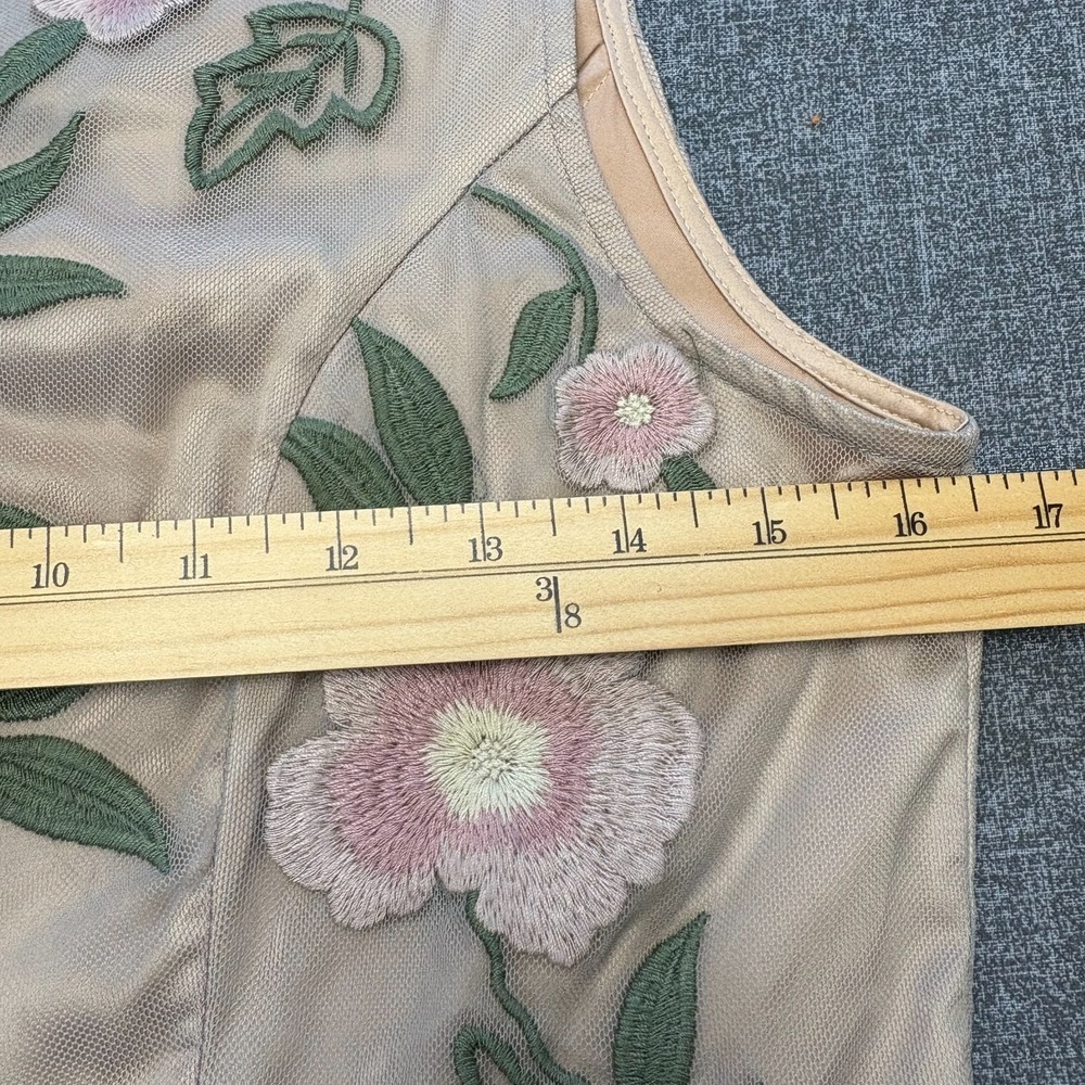 Sundance Peony Embroidered Tulle Tea Dress 2 - Picture 11 of 12